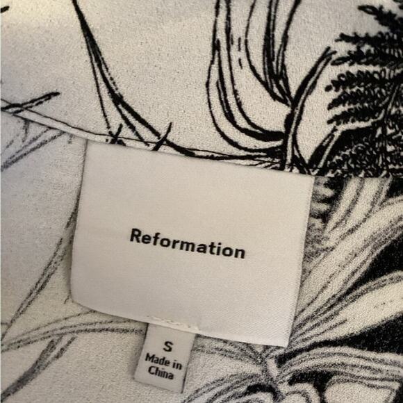 REFORMATION CUBA TROPICAL BUTTON DOWN SIZE SMALL 1257 - Picture 7 of 8